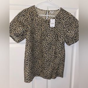 J Crew puff sleeve blouse